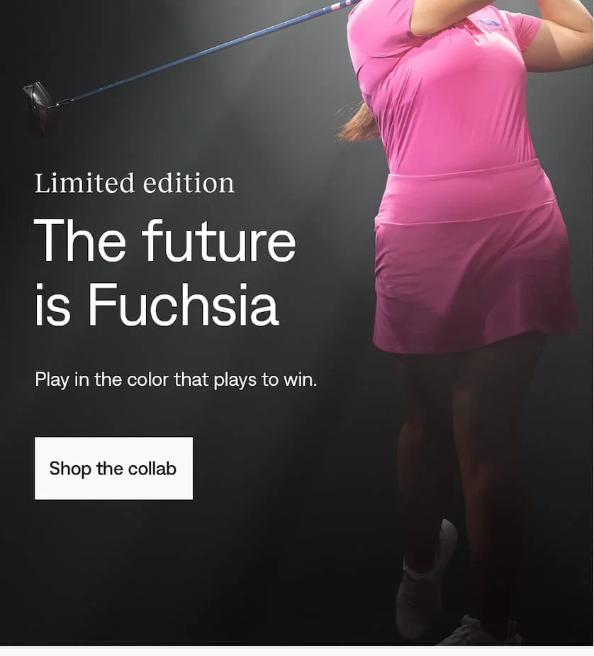 Limited edition: The future is Fuchsia. Shop the collab