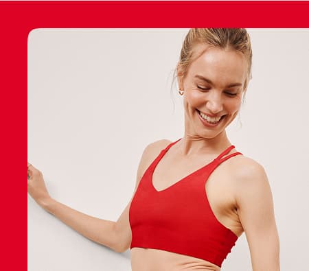 Spacedye Get Across Bra in Candy Apple Red