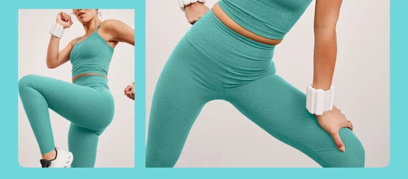 Spacedye Caught In The Midi High Waisted Legging in Belize Blue Heather