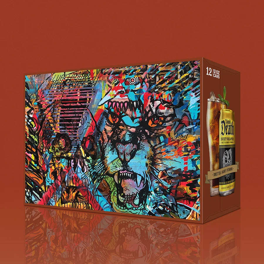 Liquid Death Sweet Reaper Case Art