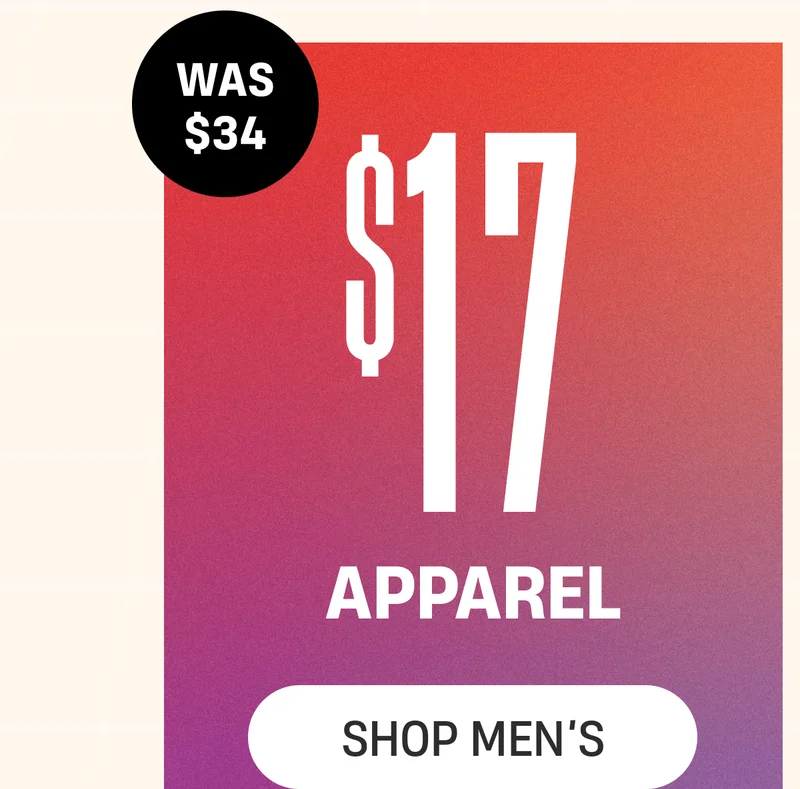 Was $34 | $17 Apparel | Shop Men's Was $34 | $17 Apparel | Shop Men's