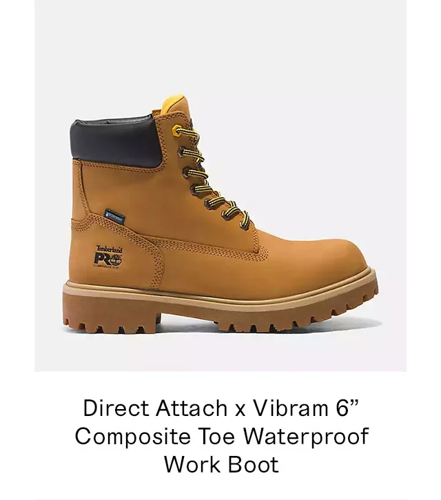 Direct Attach x Vibram 6 Inch Composite Toe Waterproof Work Boot