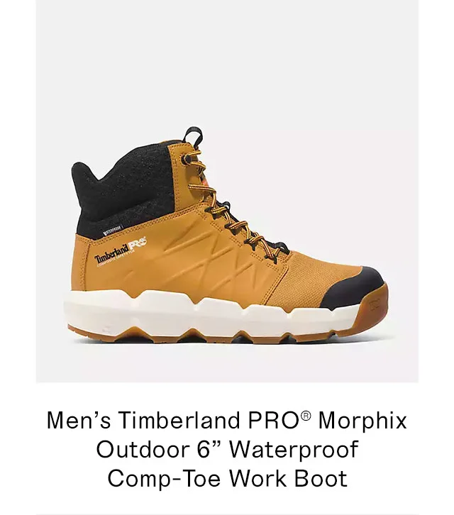 Men's Timberland PRO Morphix Outdoor 6 Inch Waterproof Comp-Toe Work Boot