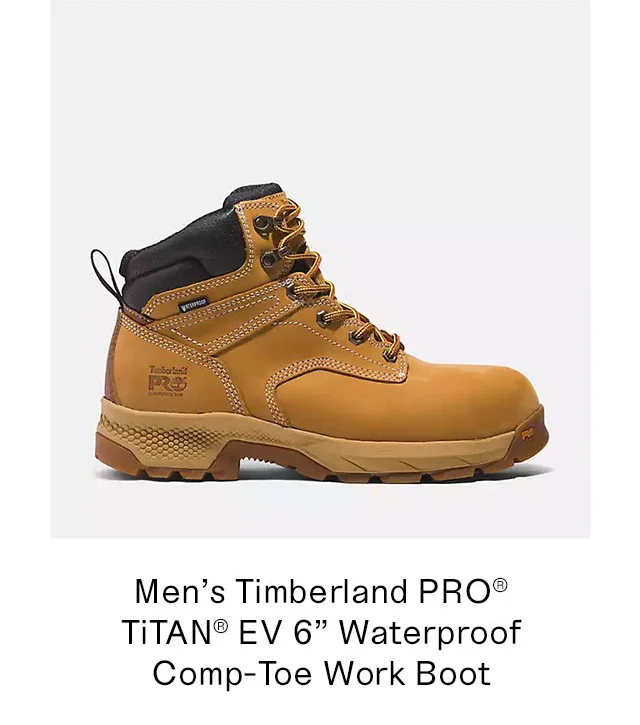 Men's Timberland PRO Titan EV 6 Inch Waterproof Comp-Toe Work Boot