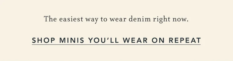the easiest way to wear denim right now.