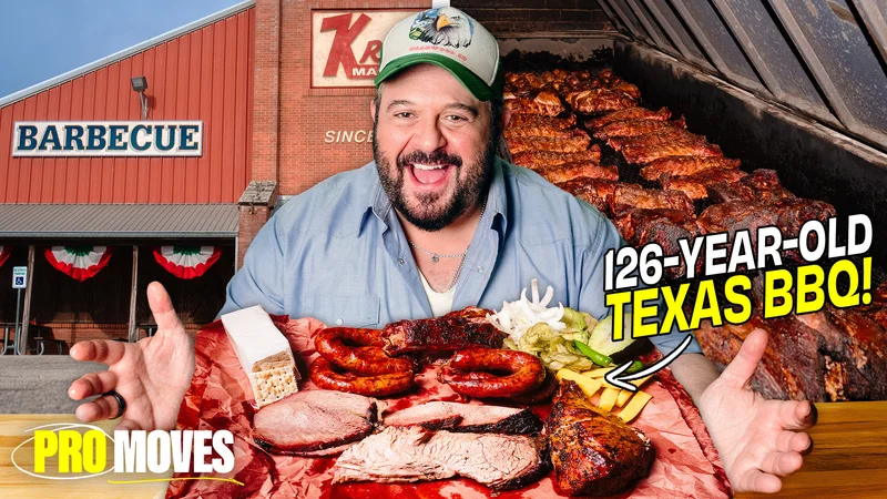 Adam Richman Eats 126-Year-Old Texas BBQ!