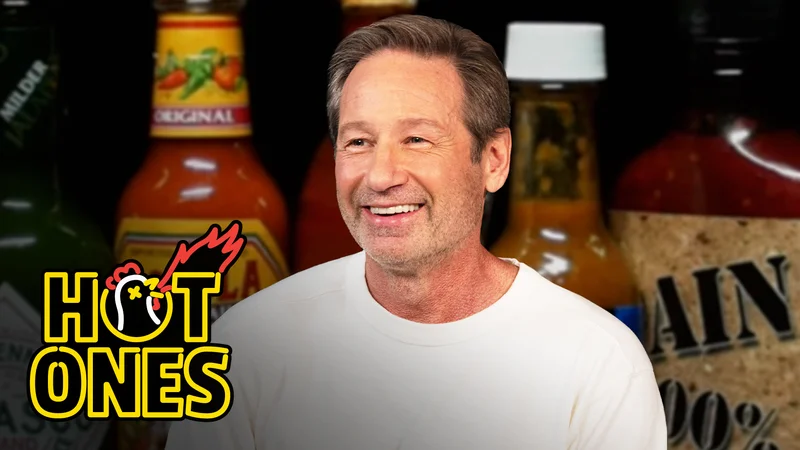 David Duchovny on Hot Ones.