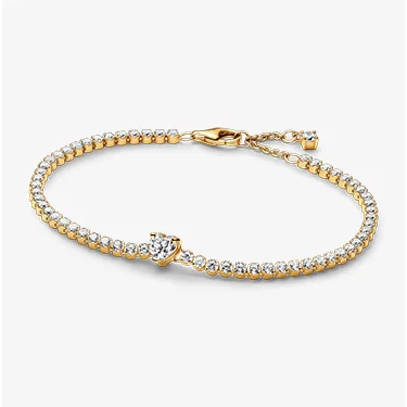 Sparkling heart tennis bracelet