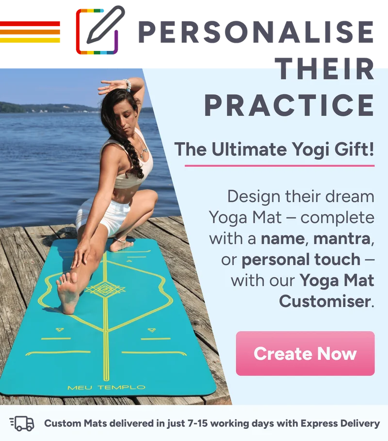 Personalise their practice – The Ultimate Yogi Gift! Design their dream Yoga Mat and add their name to it with our Yoga Mat Customiser! Create Now