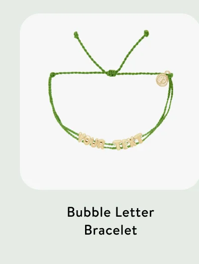 Bubble Letter Bracelet