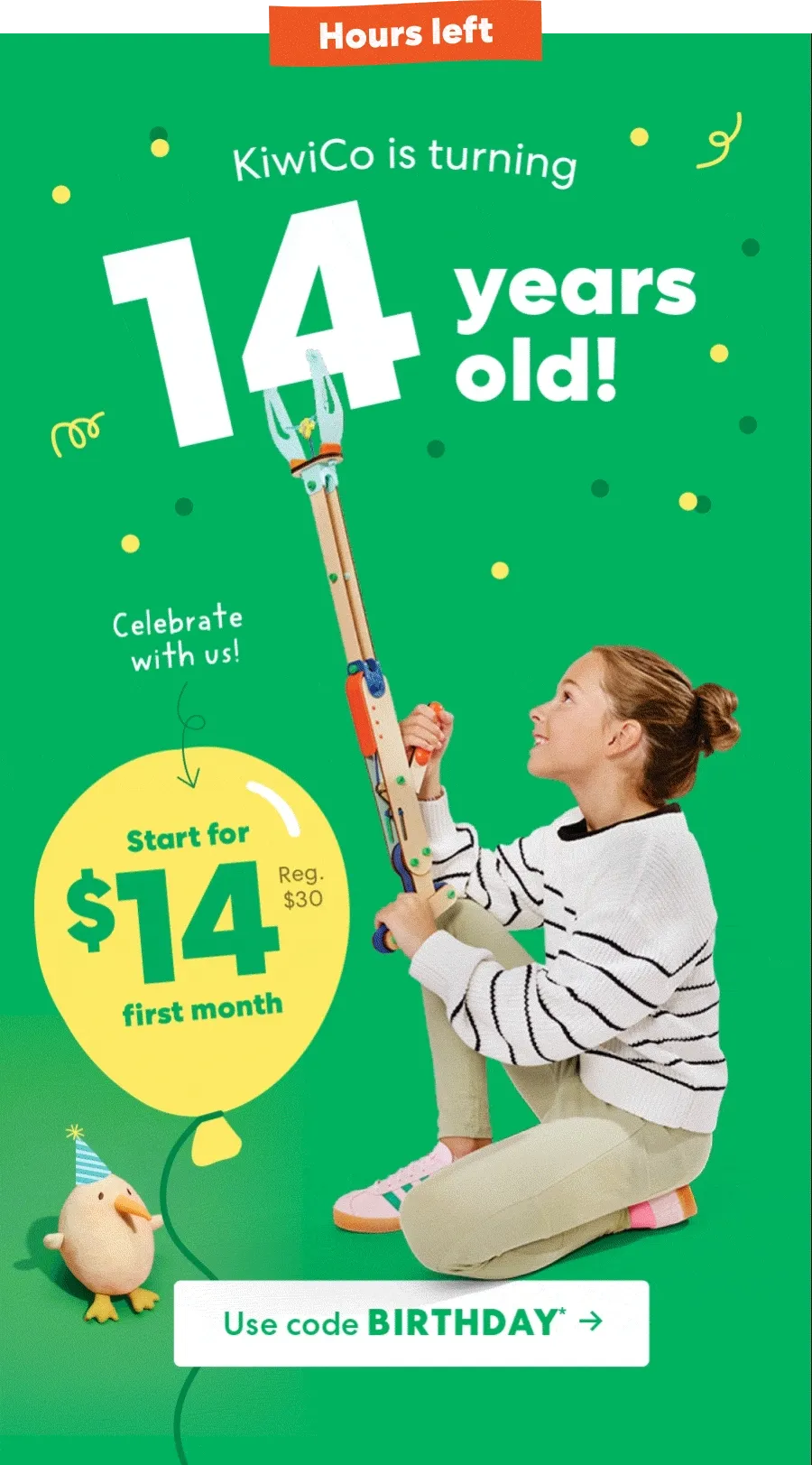 USE CODE BIRTHDAY ->*