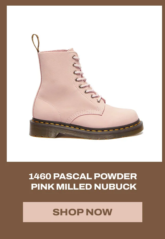 1460 Pascal Powder Pink Milled Nubuck