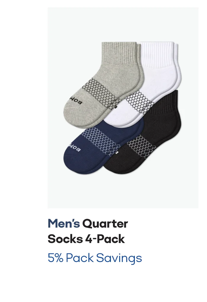 Men's Quarter Sock 4-Pack