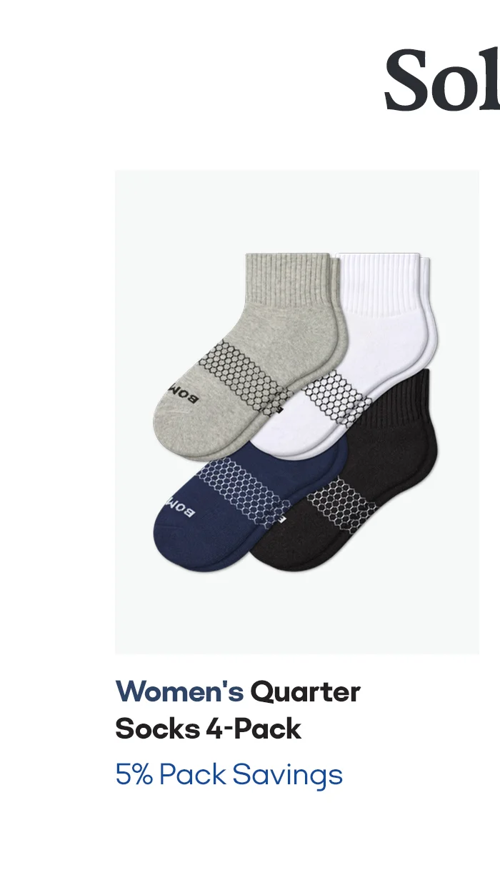 Women's Quarter Socks 4-Pack