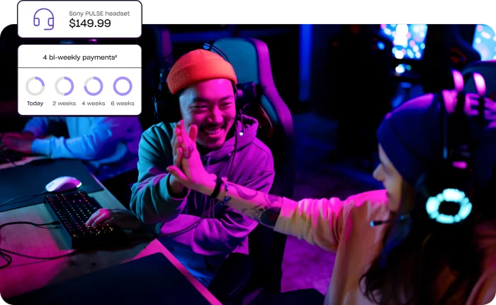 Gamers celebrating