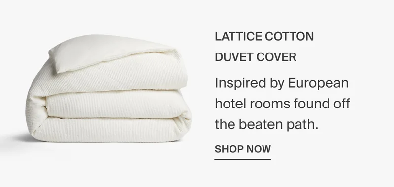 Lattice Cotton Duvet Cover