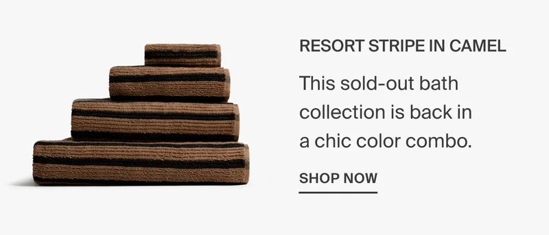 Organic Resort Stripe Towels