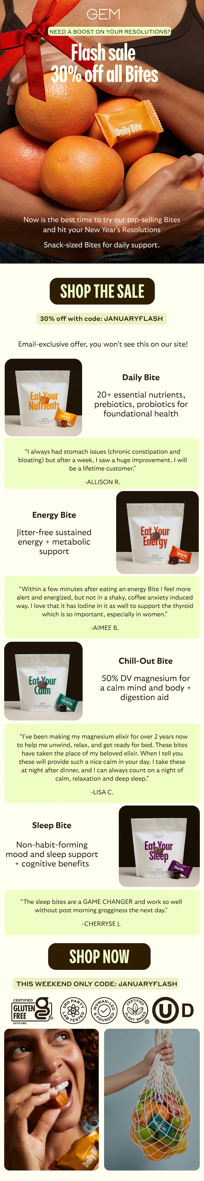 30% off flash sale