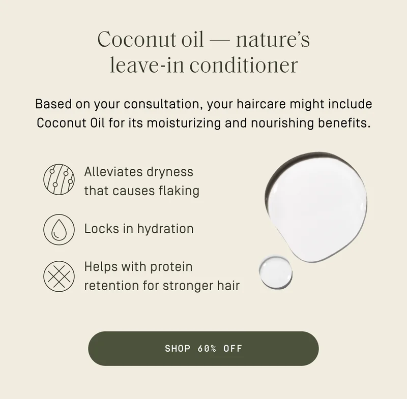 Coconut oil - nature's leave-in conditioner | Shop 60% off