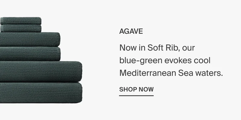 Shop Agave in Soft Rib Towels