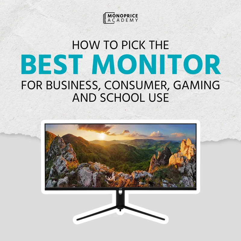 How To Pick The Best Monitor For Business, Consumer, Gaming, And School Use.