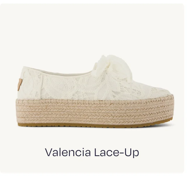 Valencia Lace-Up Platform Espadrille