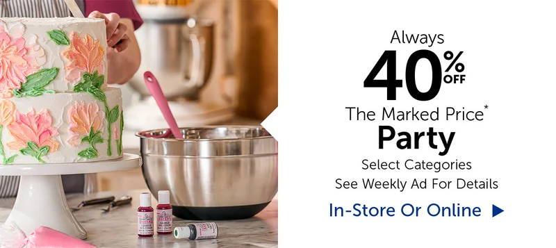 40% Off Party - Select Categories