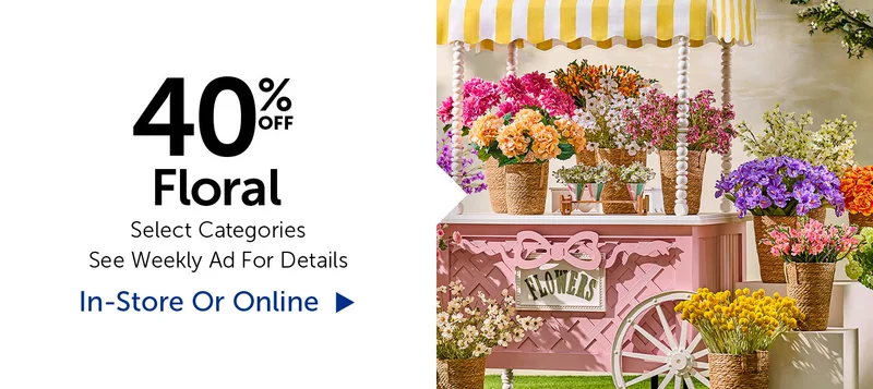 40% Off Floral - Select Categories