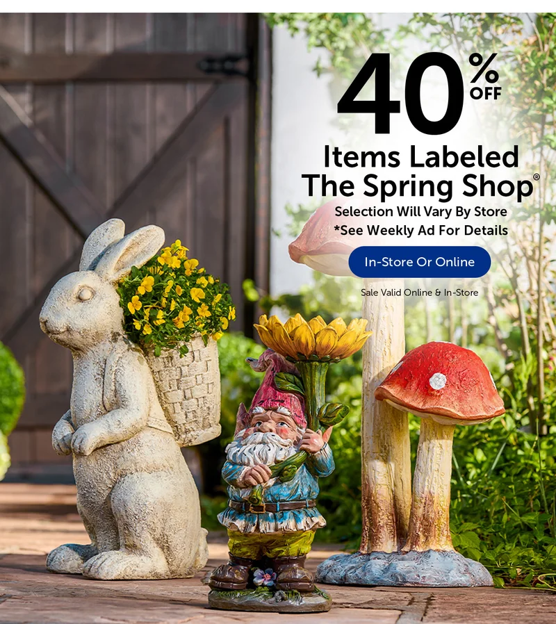 40% Off Items Labeled The Spring Shop® - Selection Will Vary By Store