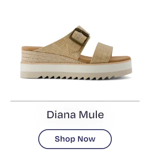 Diana Mule Buckle Wedge Sandal - Image