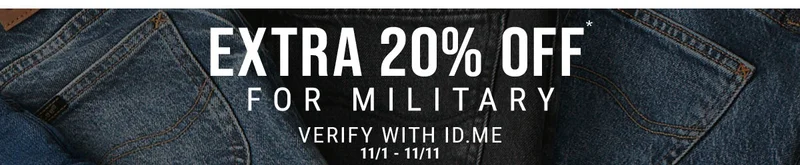 Extra 20% Off* For Military