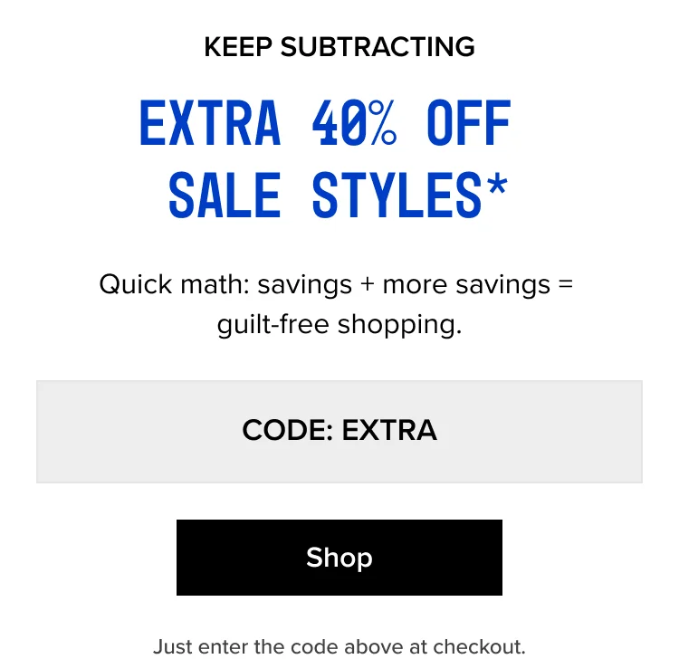 Code: Extra - Shop
