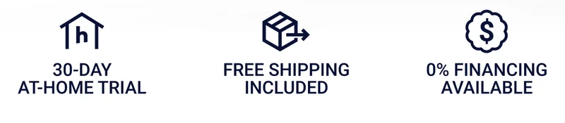 30-day at-home trial. Free shipping included. 0% financing available.