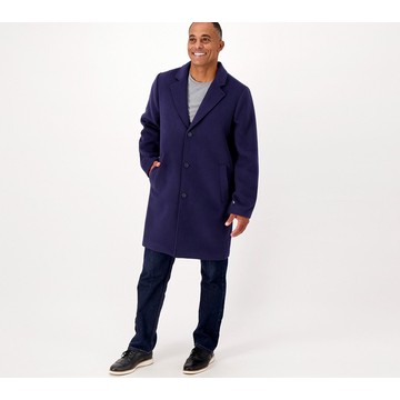 Candace Cameron Bure Mens Button-Front Peacoat