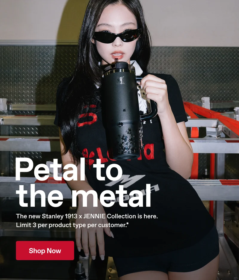 Petal to the metal. The new Stanley 1913 x JENNIE Collection is here. Limit 3 per product type per customer.* Shop Now.