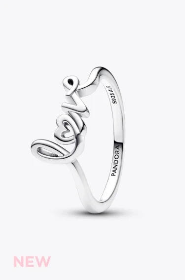 Handwritten Love Ring