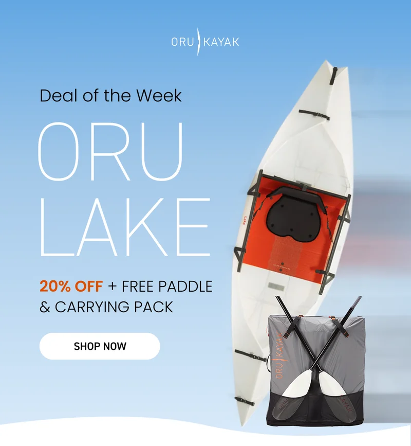 Get a FREE Pack + Paddle ($318 value) with any kayak purchase Get a FREE Pack + Paddle ($318 value) with any kayak purchase