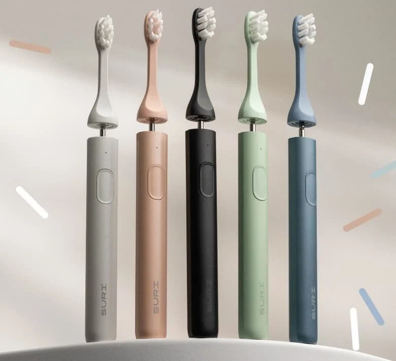 Hero image with all toothbrush colours displayed