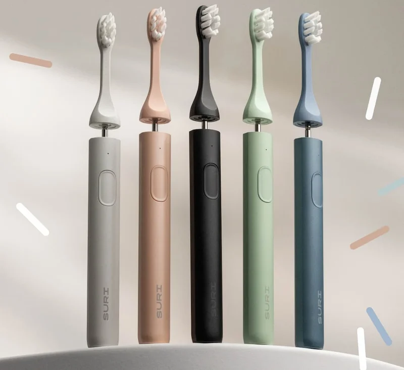 Hero image with all toothbrush colours displayed