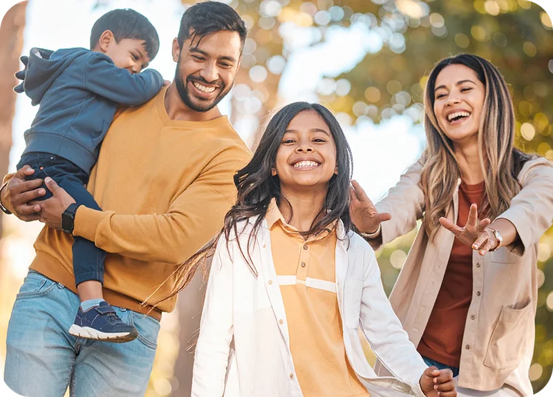 Image of family on vacation