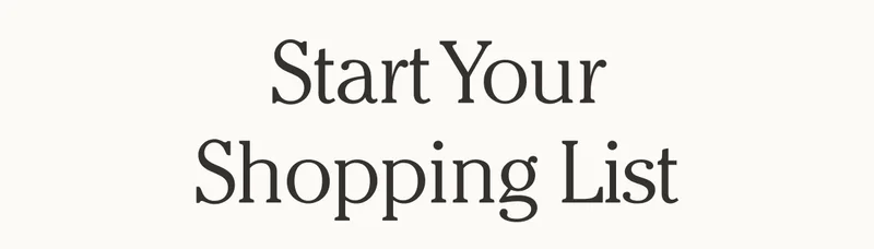 Start Your Shopping List