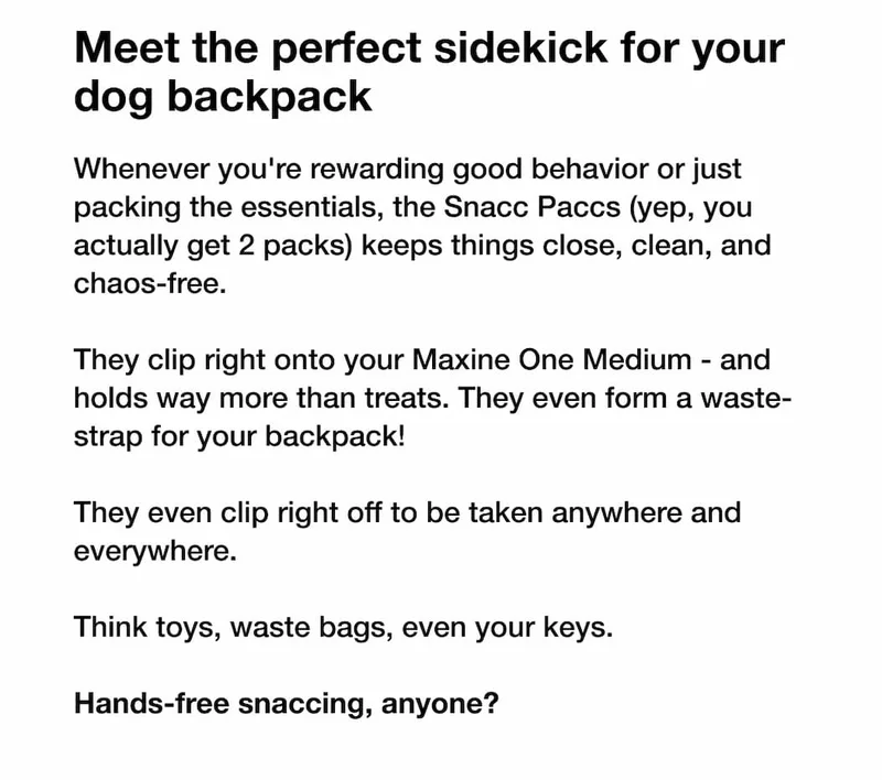 Meet the perfect sidekick for your dog backpack