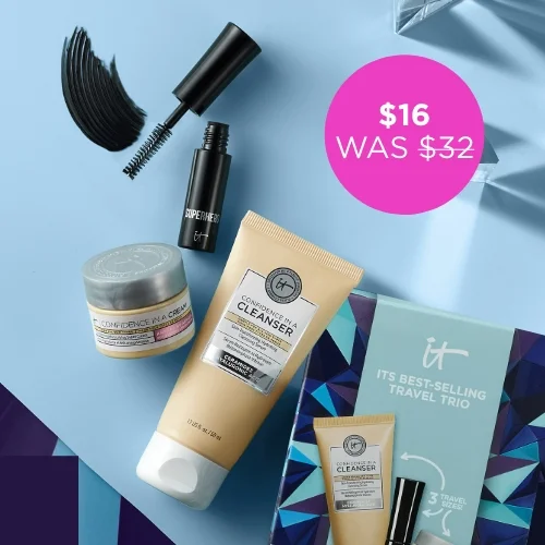 IT'S YOUR BEST-SELLING TRAVEL-SIZE BEAUTY TRIO
