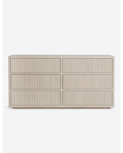 Rutherford 6 Drawer Dresser-White Wash