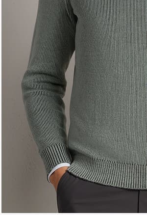 New style: Rib Crew Neck Sweater