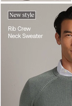 New style: Rib Crew Neck Sweater