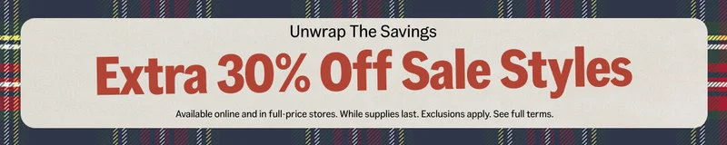 Extra 30% Off Sale Styles