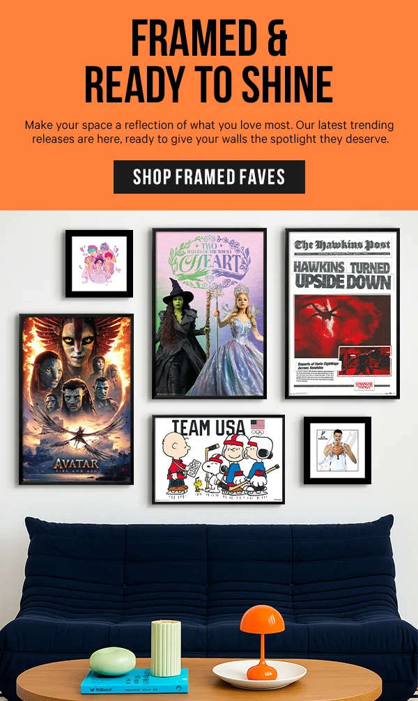 Framed & Ready to Shine: Make your space a reflection of what you love most. Our latest trending releases are here, ready to give your walls the spotlight they deserve.