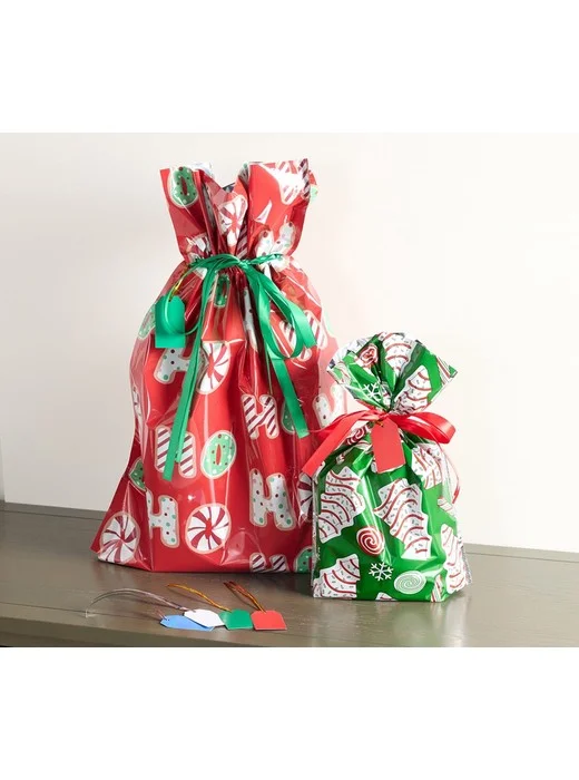 Kringle Express 40-pc Jumbo and Large Gift Bags with Tags Set