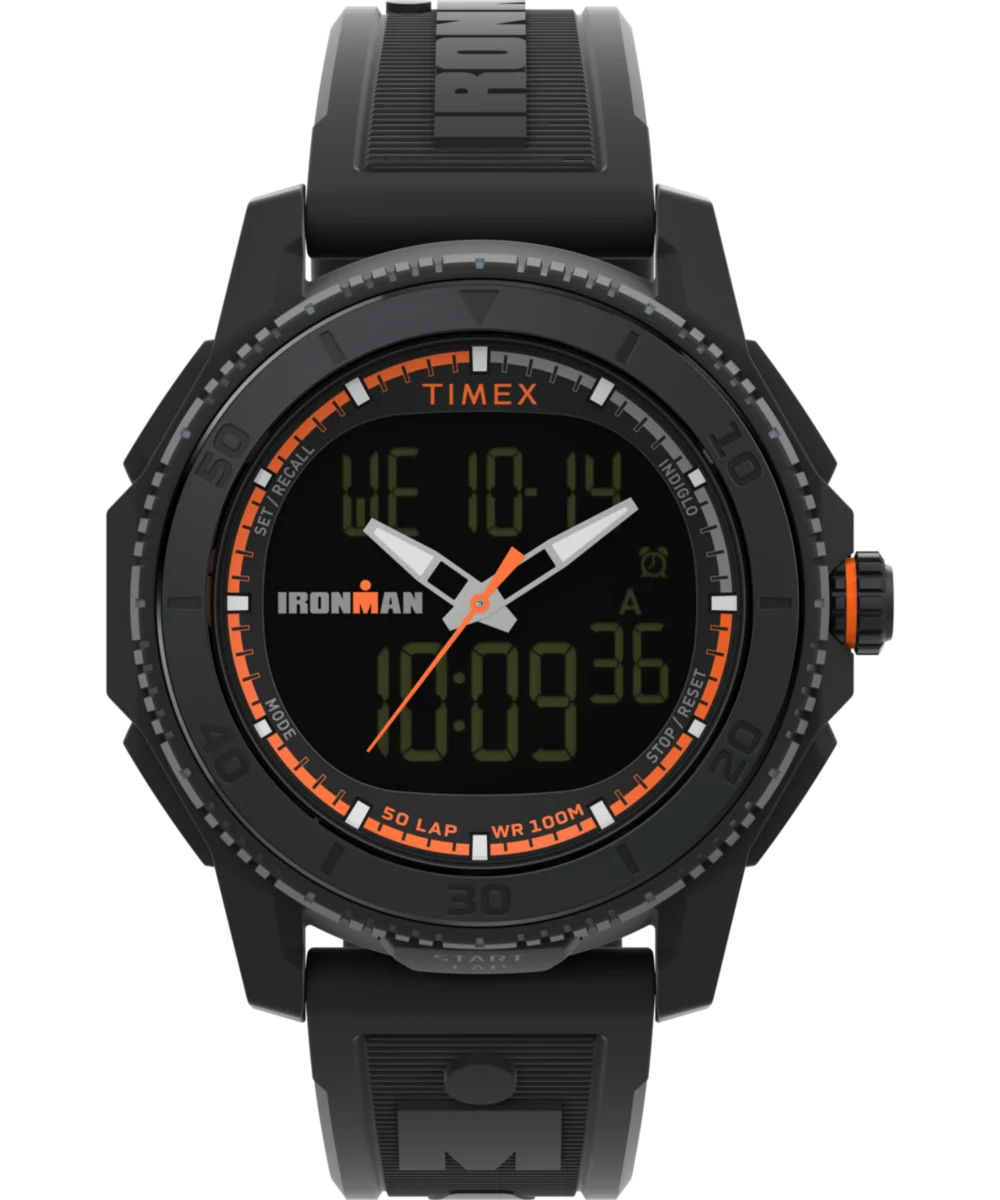 Image of TIMEX® IRONMAN® Adrenaline Ana-digi 46mm PU Strap Watch